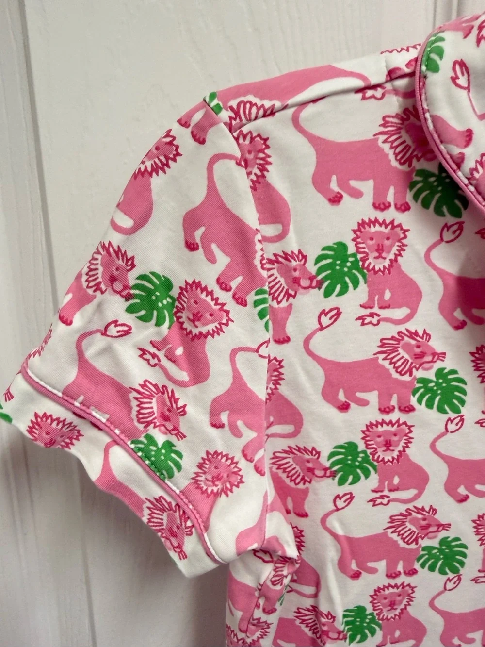 Roller Rabbit Pink Lion Pajama Top - Picture 6 of 9